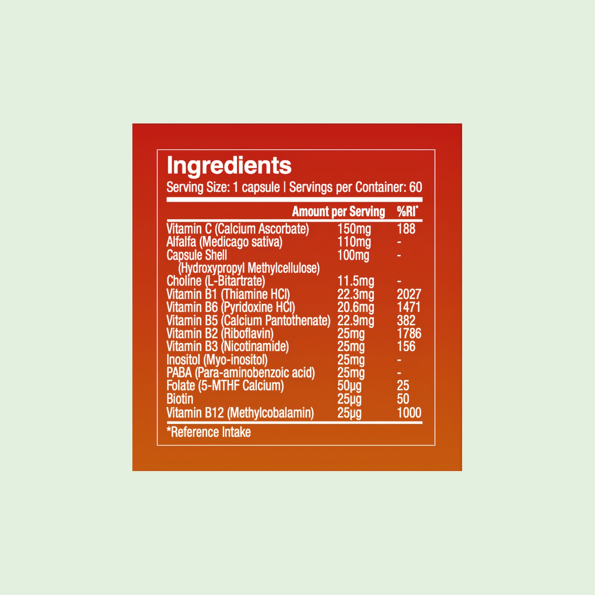 Priowell B-Complex supplement information
