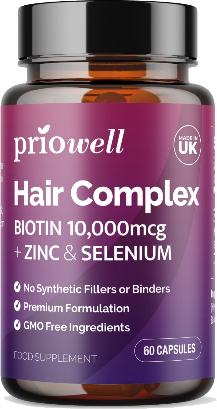 Priowell Hair Complex supplement bottle