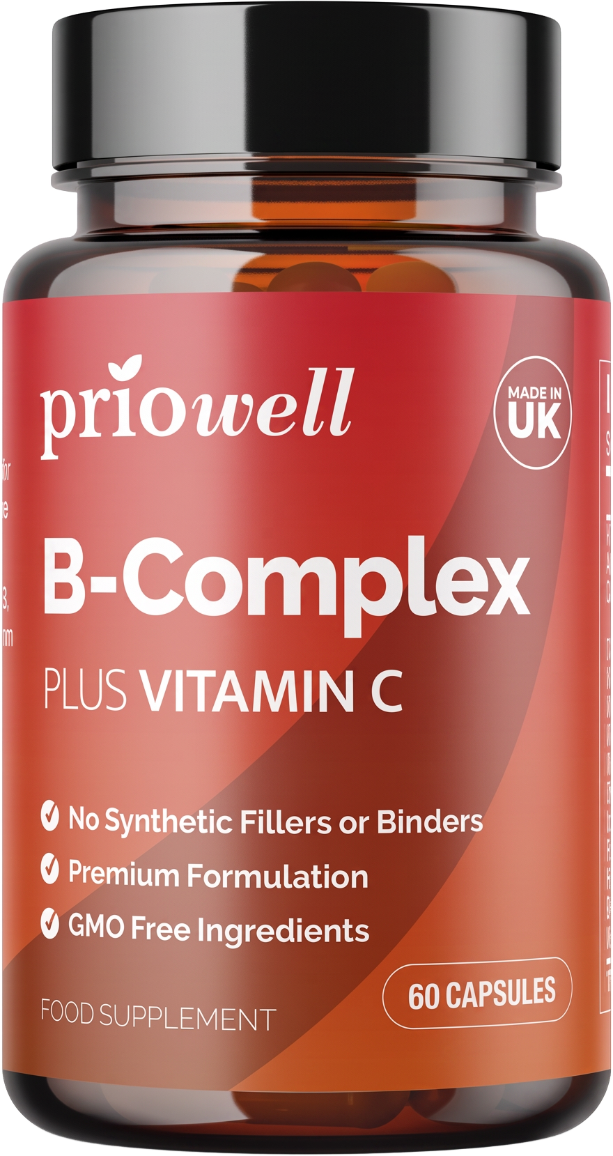 Priowell B-Complex supplement bottle