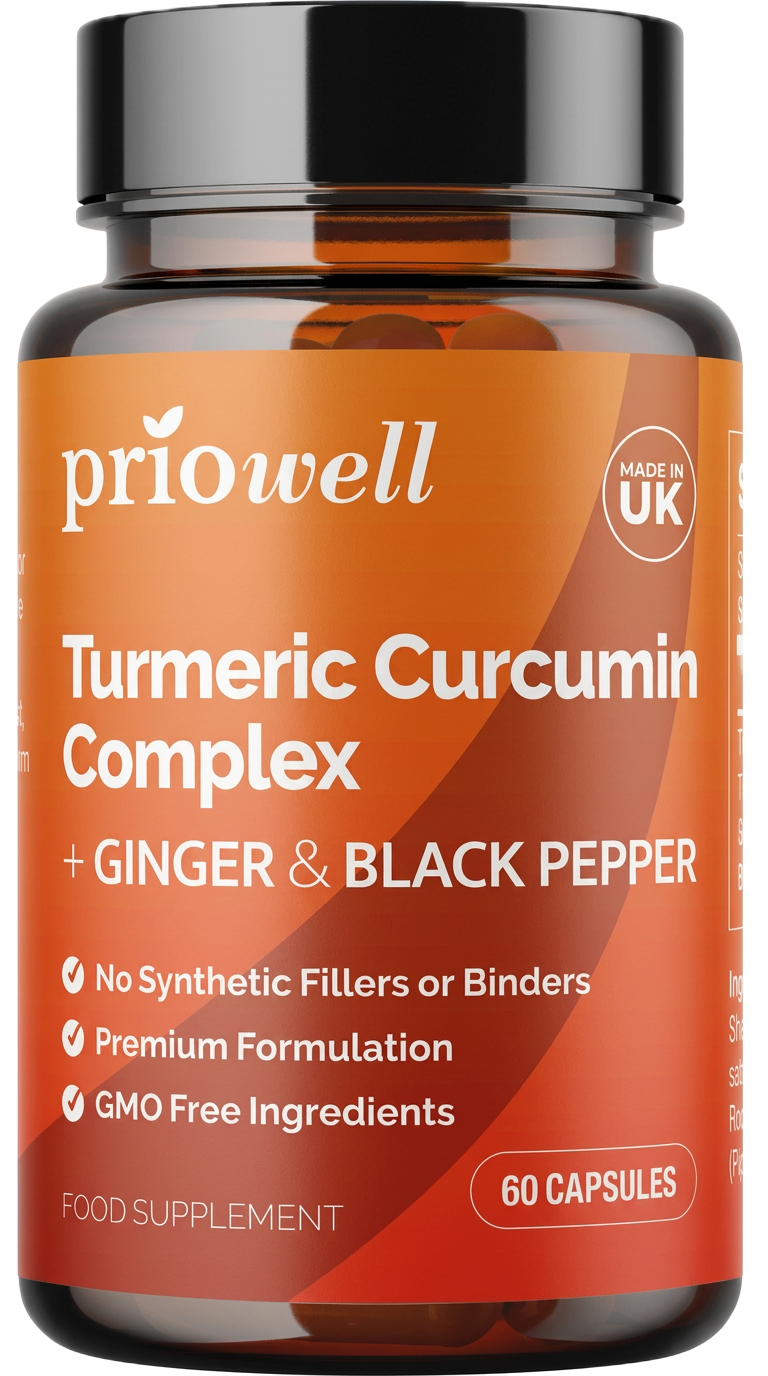 Priowell Turmeric Curcumin Complex supplement bottle